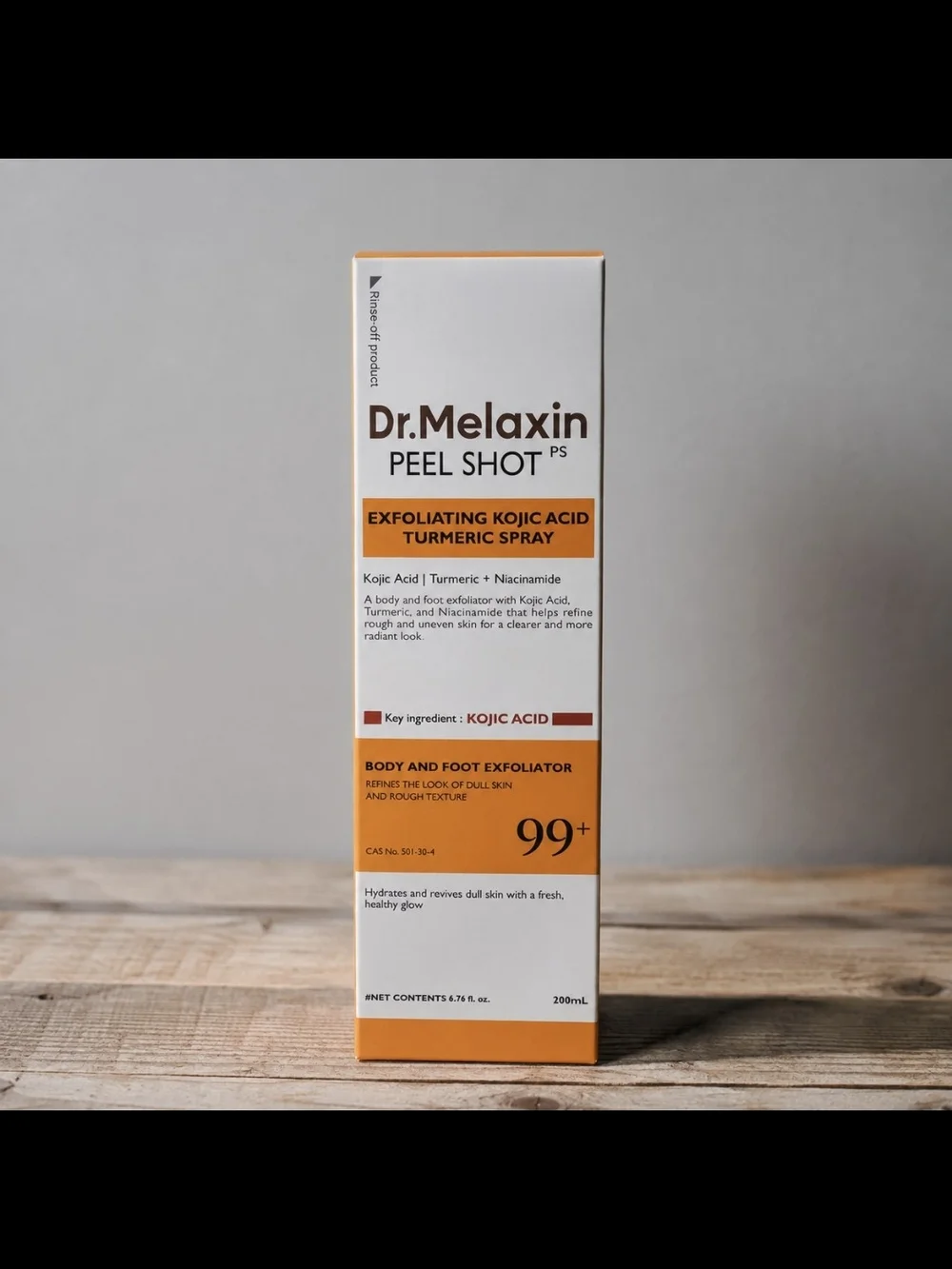 Peel Shot Exfoliating Kojic Acid Turmeric Spray - Orange/White